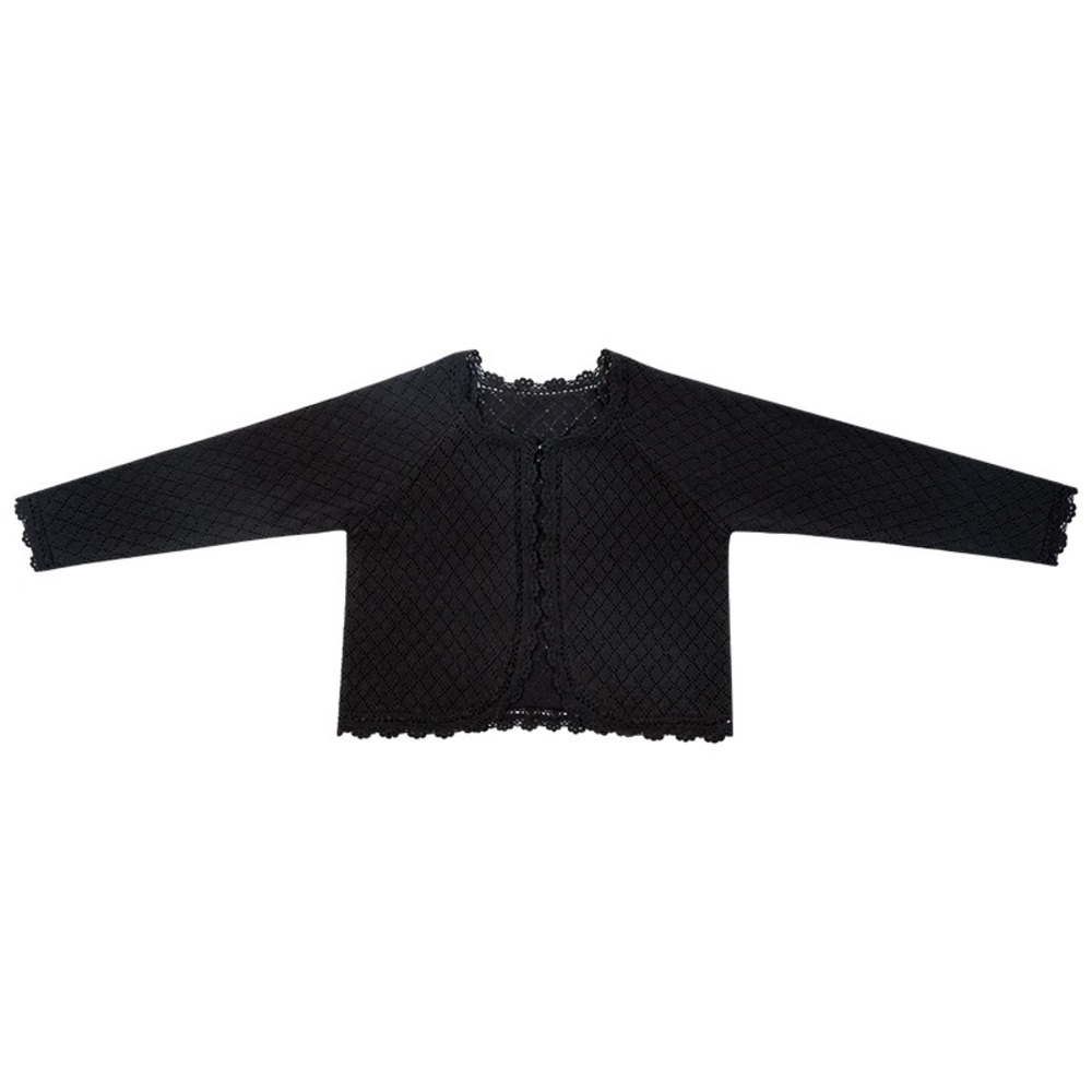 Vintage Crochet Open Front Cardigan